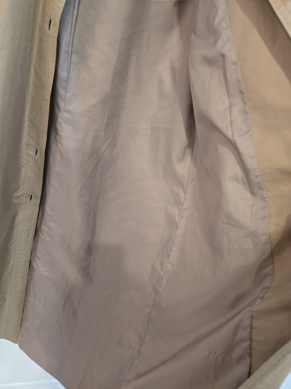 Vintage Women's Beige Longline Coat - Picture 6 of 10